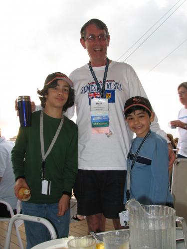 David with Cyrus and Gabriel Ramazani 2009