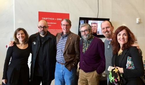 David with Jeff Bersett Carlos Ruiz Zafon Antonio Munoz Molina Elvira Lindo